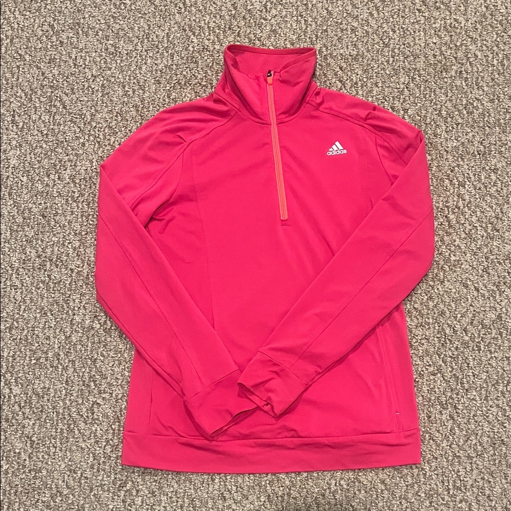 Adidas Bright Pink Athletic Pullover